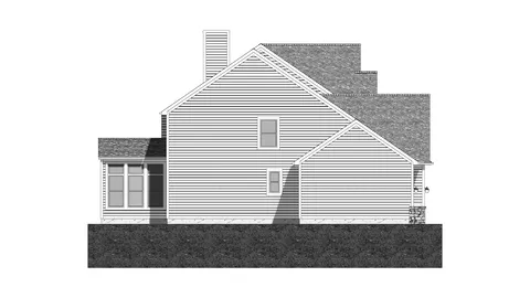 The Maplewood house plan, exterior view 4